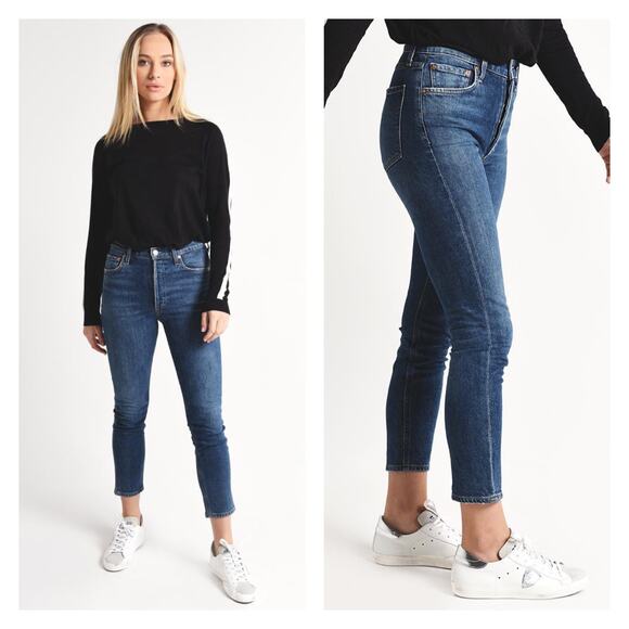 Agolde Nico High Rise Slim Jeans Size 25 - Picture 1 of 13